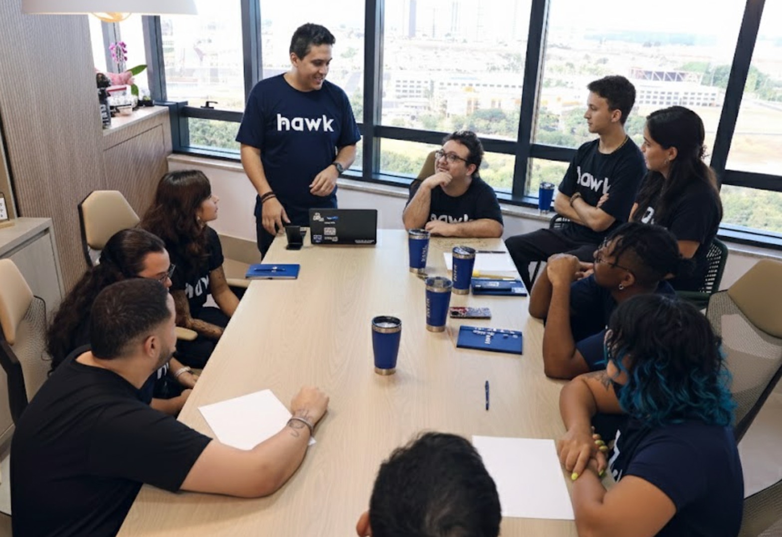 Empresários em reunião